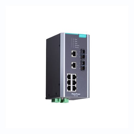 Moxa Iec 61850-3 Mgd Eth. Swtch W/ 8 10/100Baset(X)Ports, Pt-510-Mm-Sc-24 PT-510-MM-SC-24